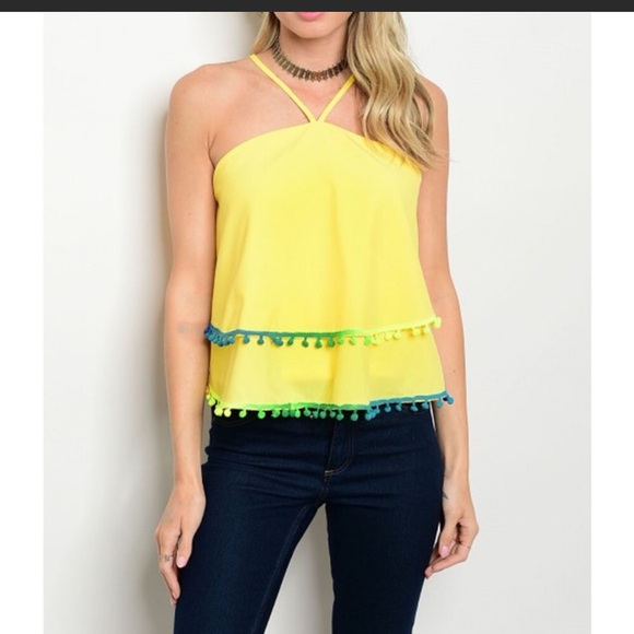 White Halter Tassel Detail Lace Up Back Top... - Picture 3 of 7